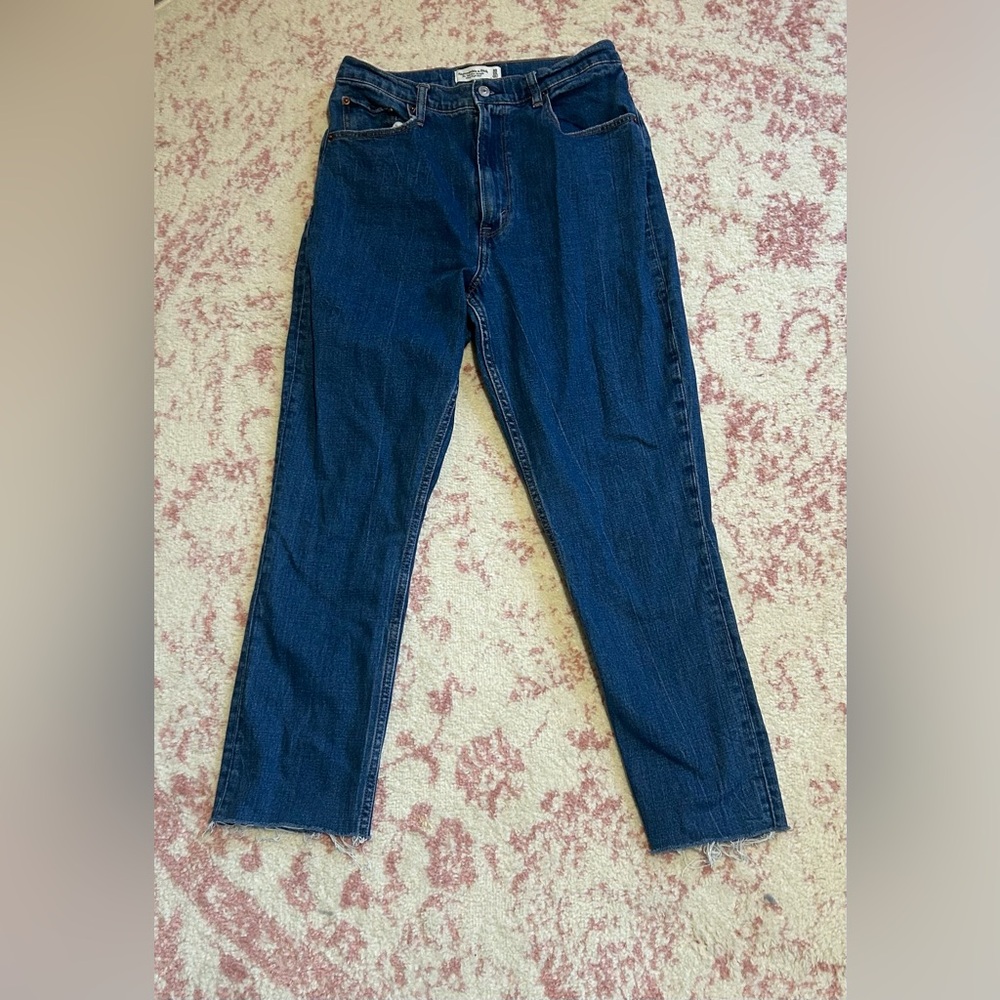 Abercrombie The 90s Straight Ultra High Rise curve love